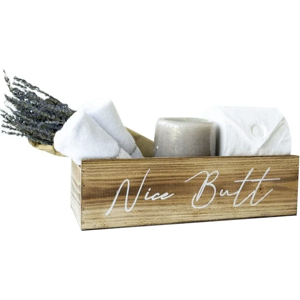 Nice Butt Farmhouse Kitchen Decor for the Home, 2 Sided Nice Butt Bathroom Decor